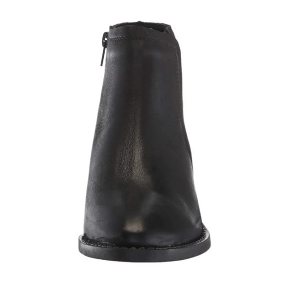 NEW Eric Michael Women Hayley Black Above Ankle Zip Bootie Lined Low Block Heel - Picture 3 of 7